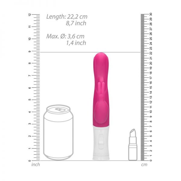 Vibrador Rotating Rabbit Rosa de calidad
