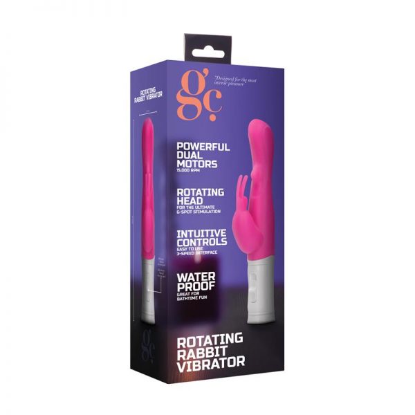 Vibrador Rotating Rabbit Rosa en www.tiendaeroticaweb.es