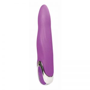 Vibrador Sarah Purpura Silicona 17.5 x 3.2 cm diseñado por la marca OHH TOYS