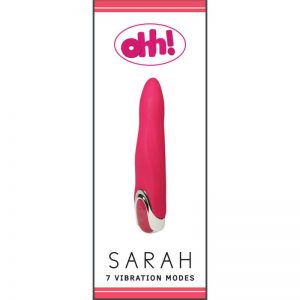 Vibrador Sarah Rojo Silicona 17.5 x 3.2 cm diseñado por la marca OHH TOYS
