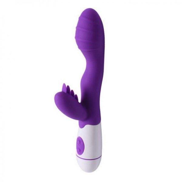 Vibrador Sherry Purpura Silicona 20.2 x 3.6 cm de la tienda erótica web www.tiendaeroticaweb.es