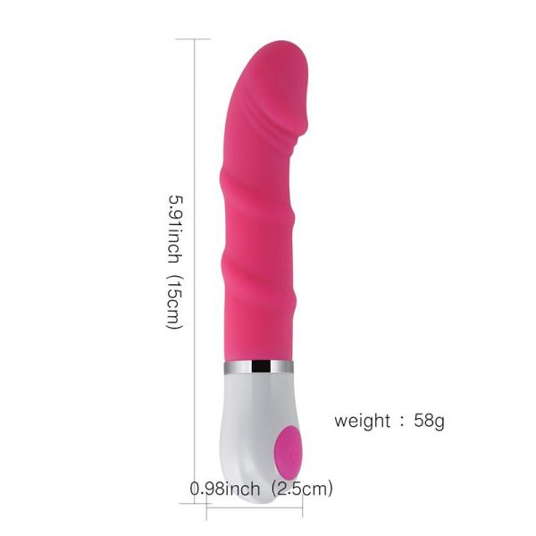 Vibrador Silicona Mei 15 cm de la marca SHEQU