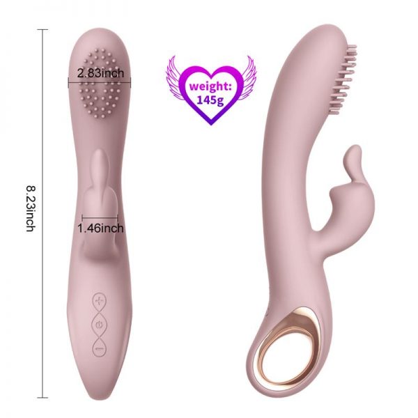 Vibrador Silicona USB Angels Kiss 20 cm fabricado por SHEQU