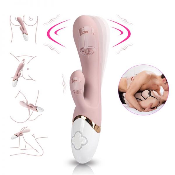 Vibrador Silicona USB Huan Y 19.3 cm de la marca SHEQU