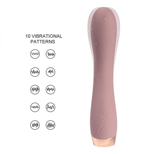Vibrador Silicona USB Lina 19 cm de calidad