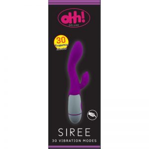 Vibrador Siree Purpura Silicona 20.2 x 3.6 cm diseñado por la marca OHH TOYS DELUXE