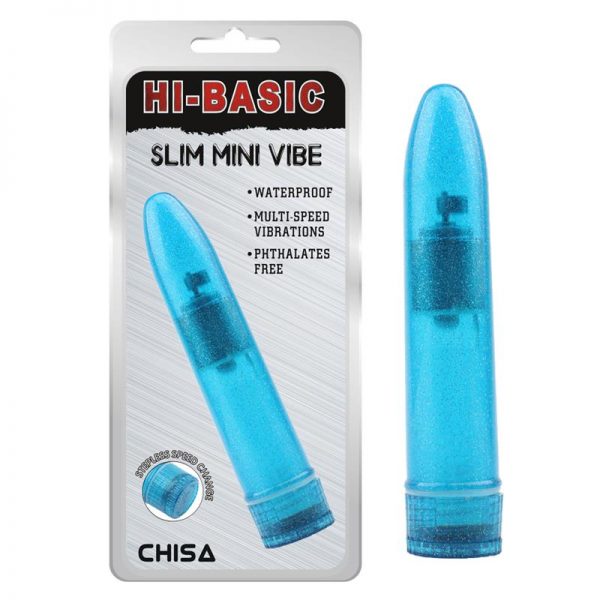 comprar Vibrador Slim Mini Azul barato y de calidad