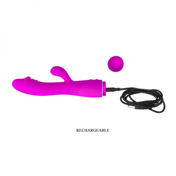 Vibrador Snappy Recargable Color Rosa diseñado por PRETTYLOVE