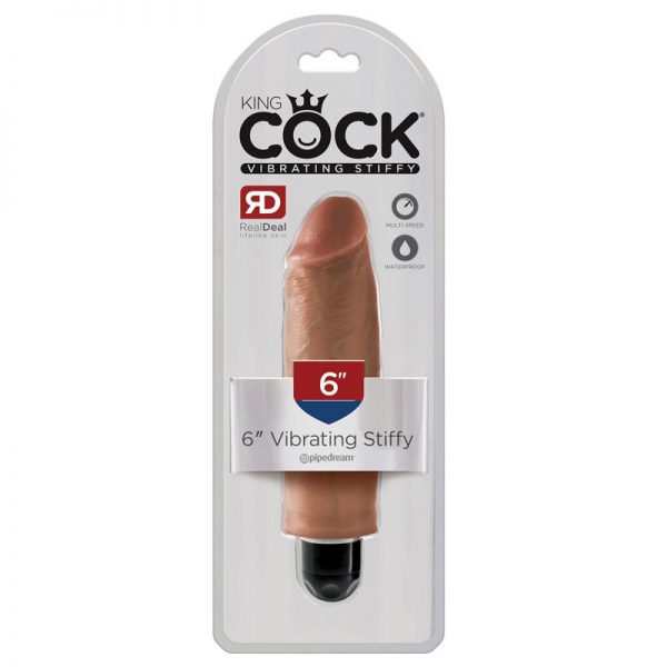 Vibrador Stiffy 6 Bronceado de la tienda erótica web www.tiendaeroticaweb.es
