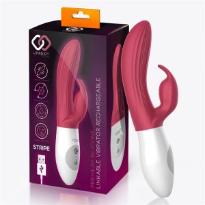 Vibrador Stripe USB Silicona diseñado por la marca LINK&JOY