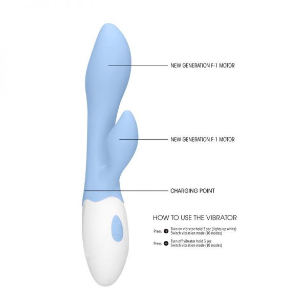 Vibrador Sunset Azul de la tienda erótica web www.tiendaeroticaweb.es