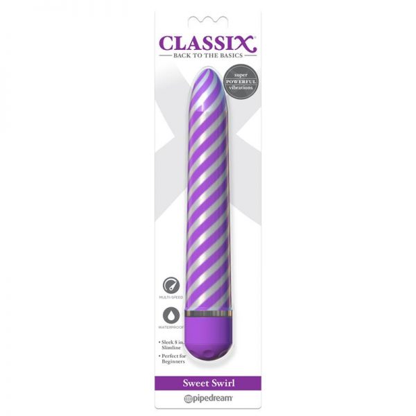 Vibrador Sweet Swirl Purpura de la tienda erótica web www.tiendaeroticaweb.es