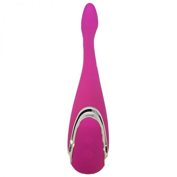 Vibrador Tess Silicona Purpura 25 x 3 cm diseñado por la marca OHH TOYS