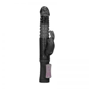 Vibrador Thrusting Rabbit Negro de la marca GC