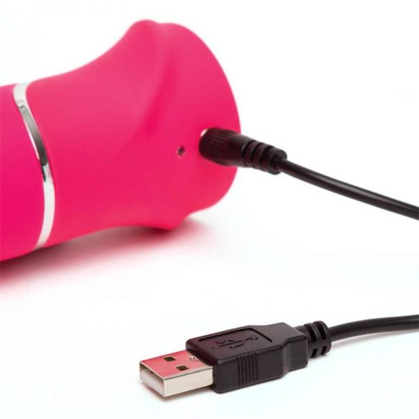 comprar Vibrador Thrusting Realistic USB Rosa en sex shop www.tiendaeroticaweb.es