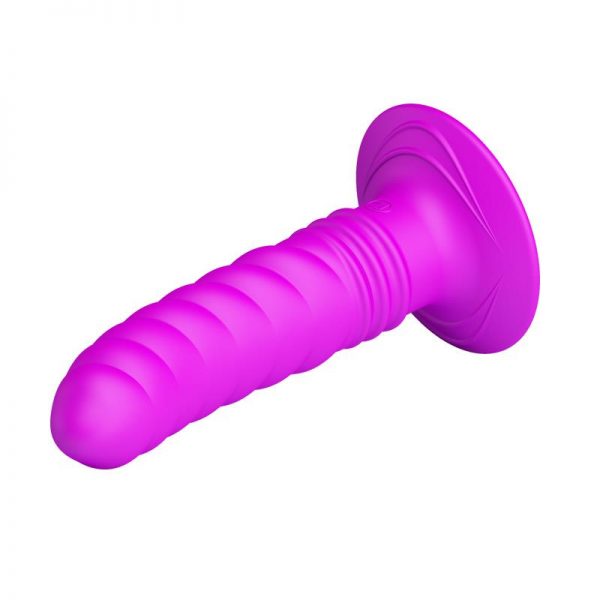 Vibrador Twist Plug Anal Púrpura fabricado por PRETTYLOVE