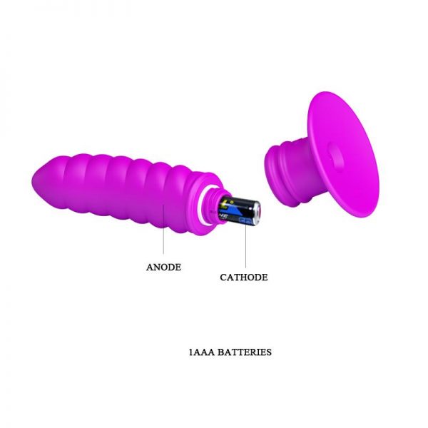 Vibrador Twist Plug Anal Púrpura barato