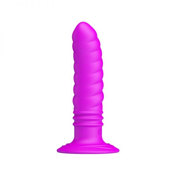 Vibrador Twist Plug Anal Púrpura diseñado por la marca PRETTYLOVE