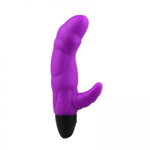 Vibrador Typhoon Silicona 17.8 x 3.9 cm Pupura diseñado por la marca ADRIEN LASTIC