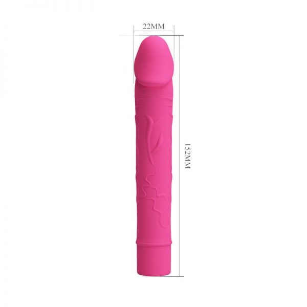 Vibrador Vic Silicona Rosa diseñado por la marca PRETTYLOVE