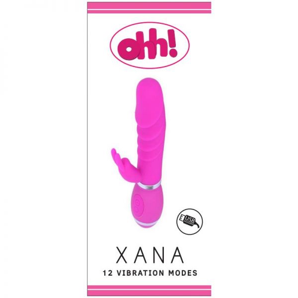 comprar Vibrador Xana Rosa Silicona 17.5 x 3.3 cm barato y de calidad