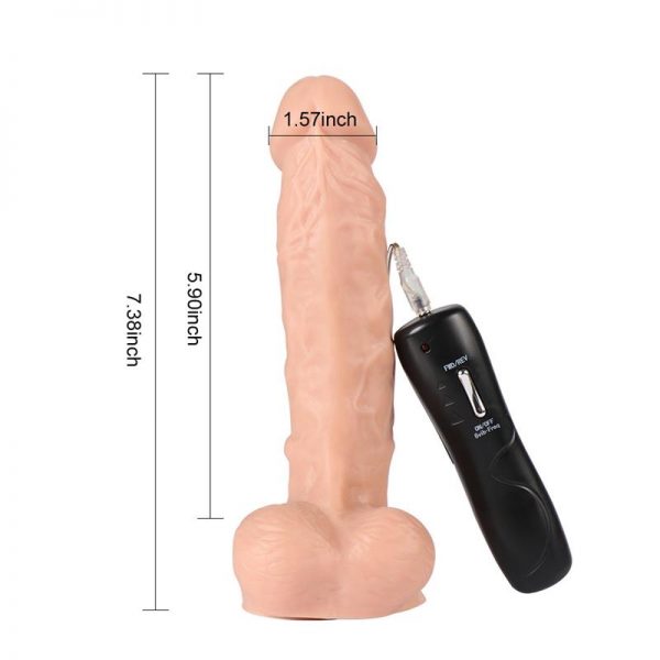 Vibrador y Rotador Realista Mike 16 cm de la tienda erótica web www.tiendaeroticaweb.es