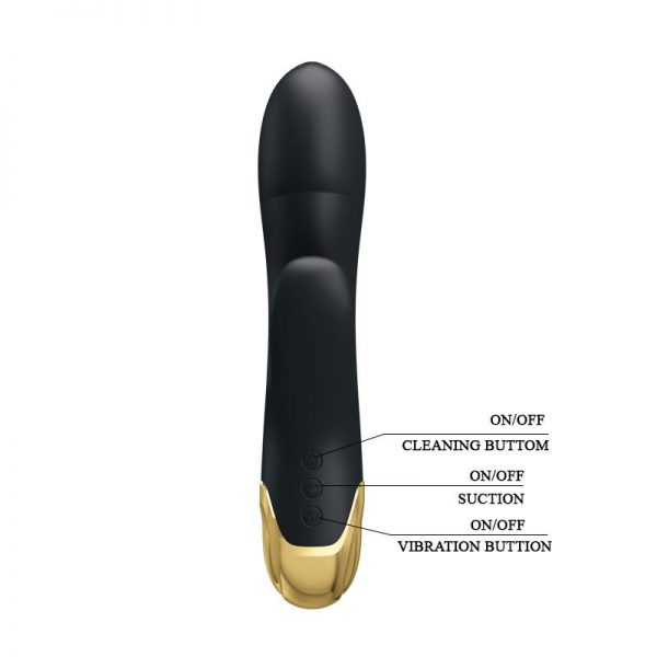 Vibrador y Succionador Liberators 19.2 cm fabricado por PRETTYLOVE