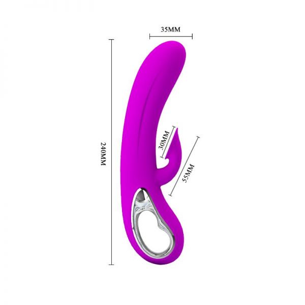 Vibrador y Succionador Nicola 12 Funciones USB Impermable marca PRETTYLOVE